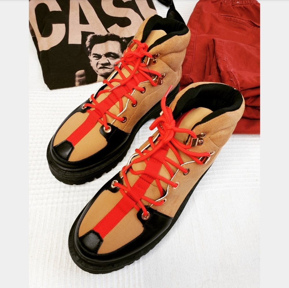 🚨END OF SUMMER SALE// platform combat boot camel - Picture 2 of 8